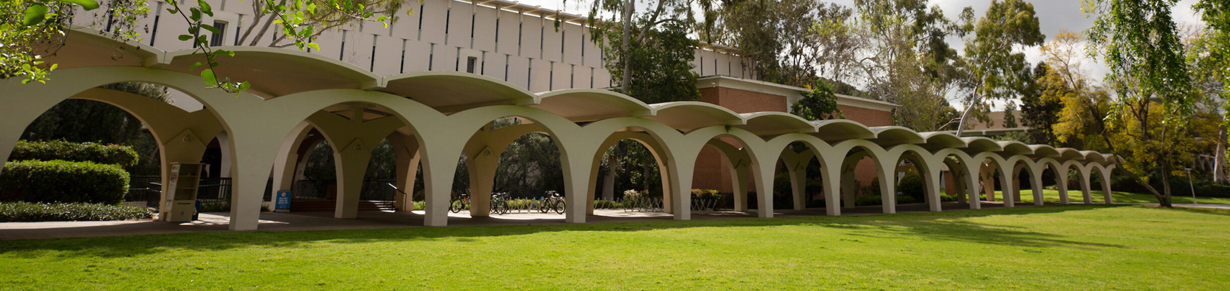 Rivera Library walkway